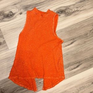 Altar’d State orange top with slit in back